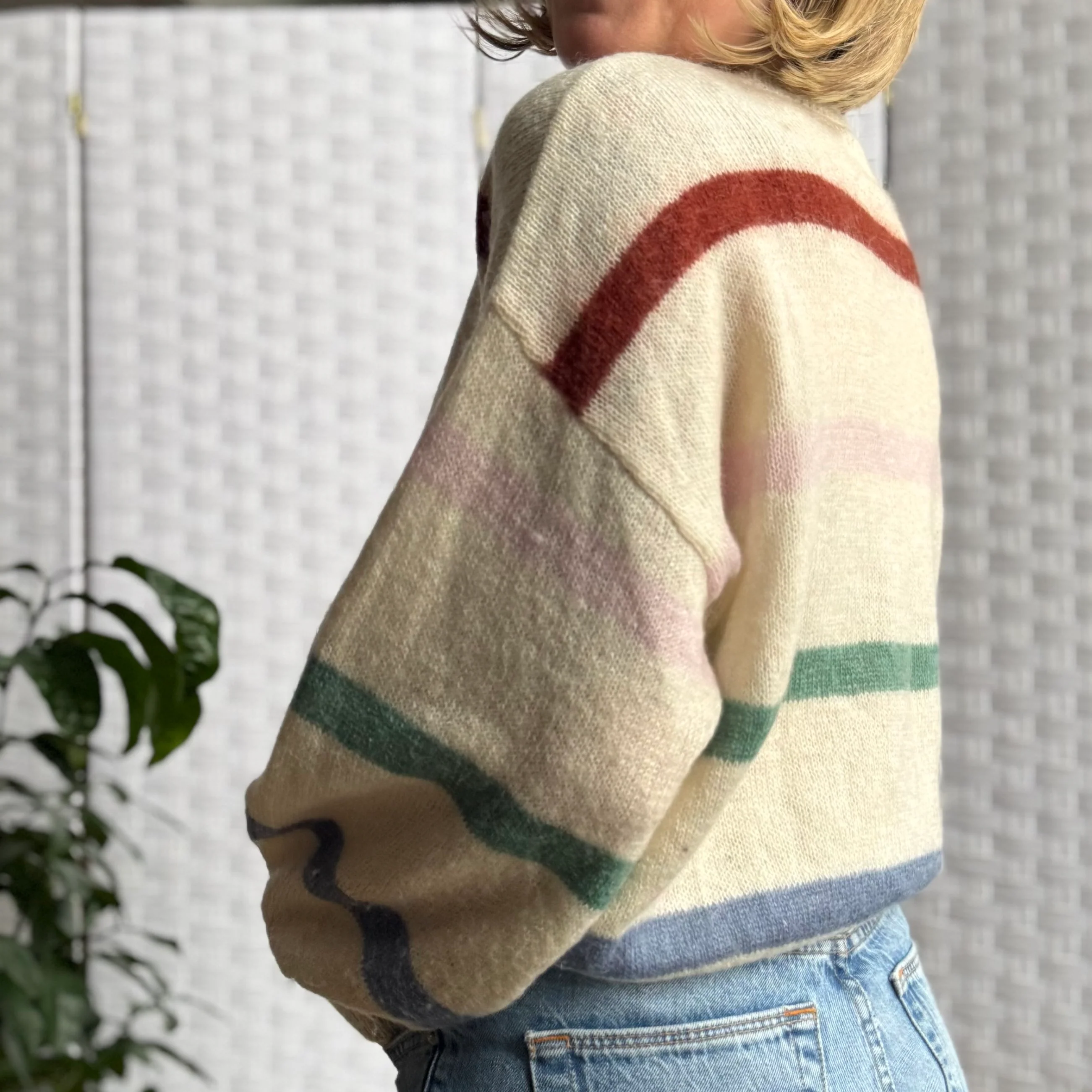 Anine Bing Lydia Stripe Sweater, Large - Image 3