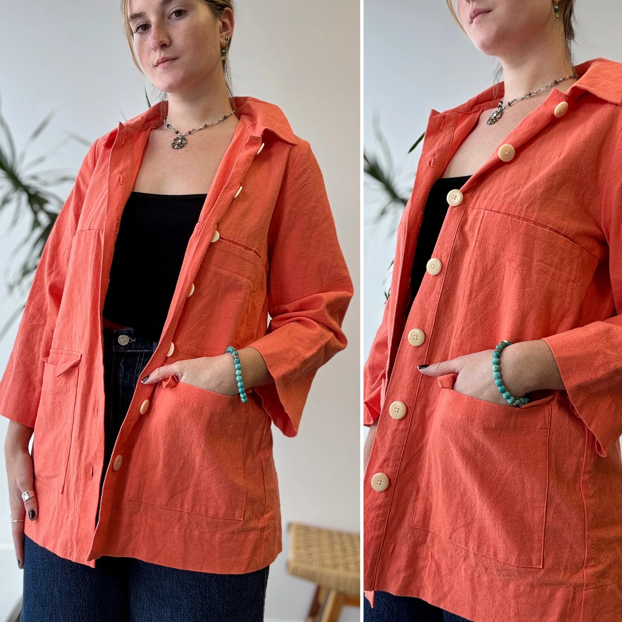 Ilana Kohn Cotton Mabel Jacket with Hood, XSmall - Image 3