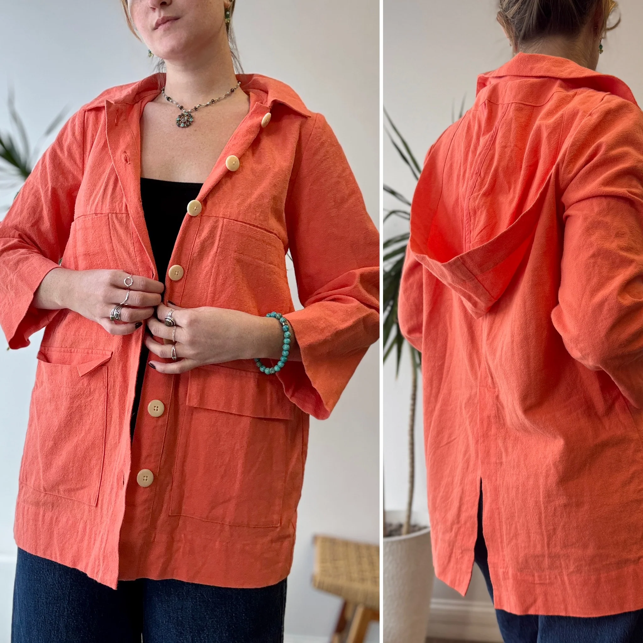 Ilana Kohn Cotton Mabel Jacket with Hood, XSmall - Image 4