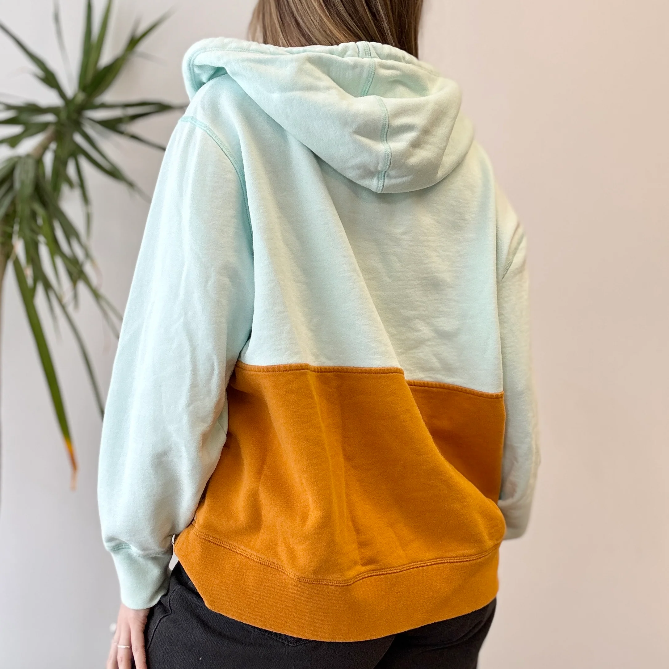 La Ligne Color Block Spring Half Zip Hoodie, Small - Image 3