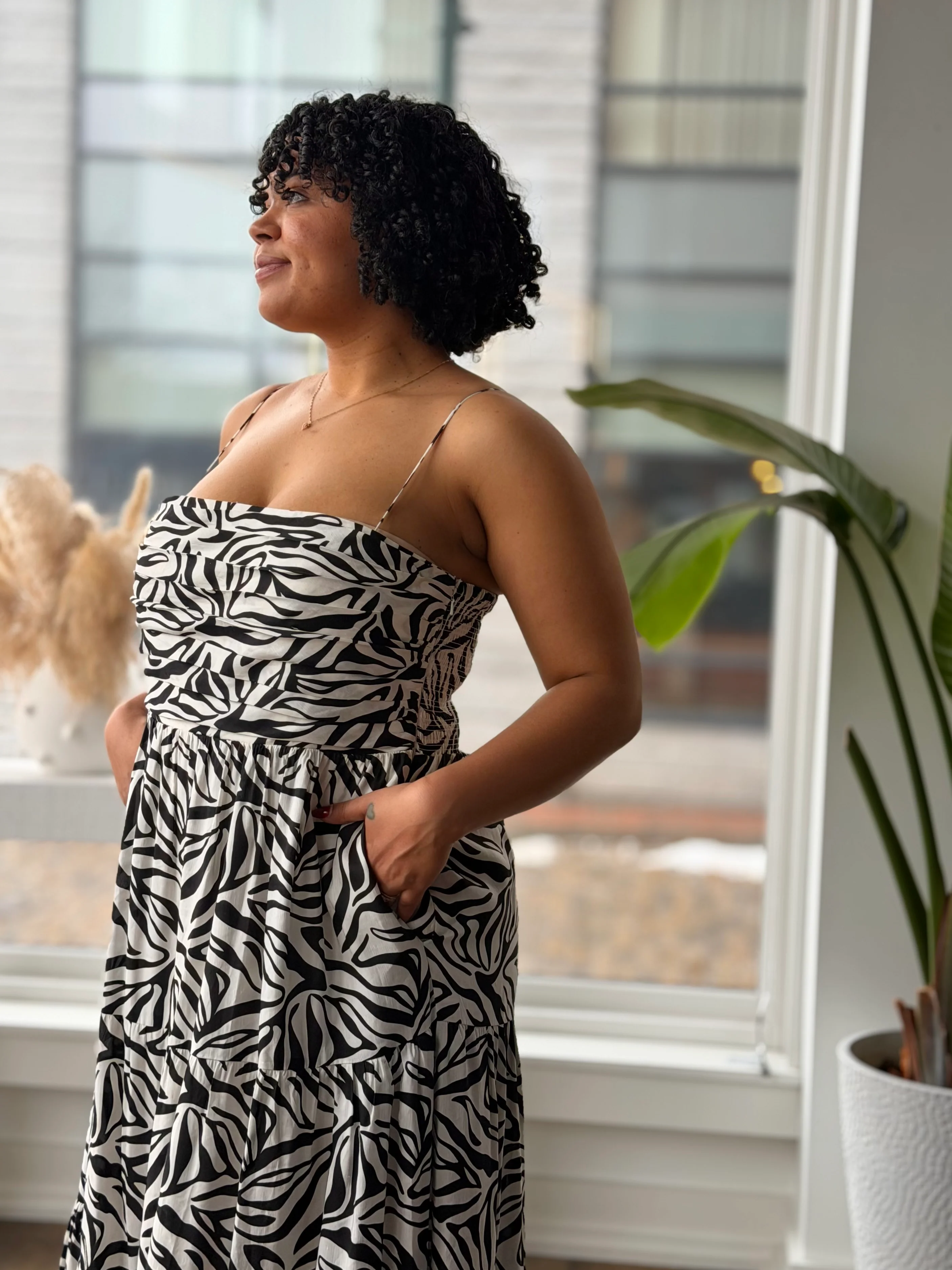 La Ligne NWT Black & White Sofia Dress, XLarge - Image 3