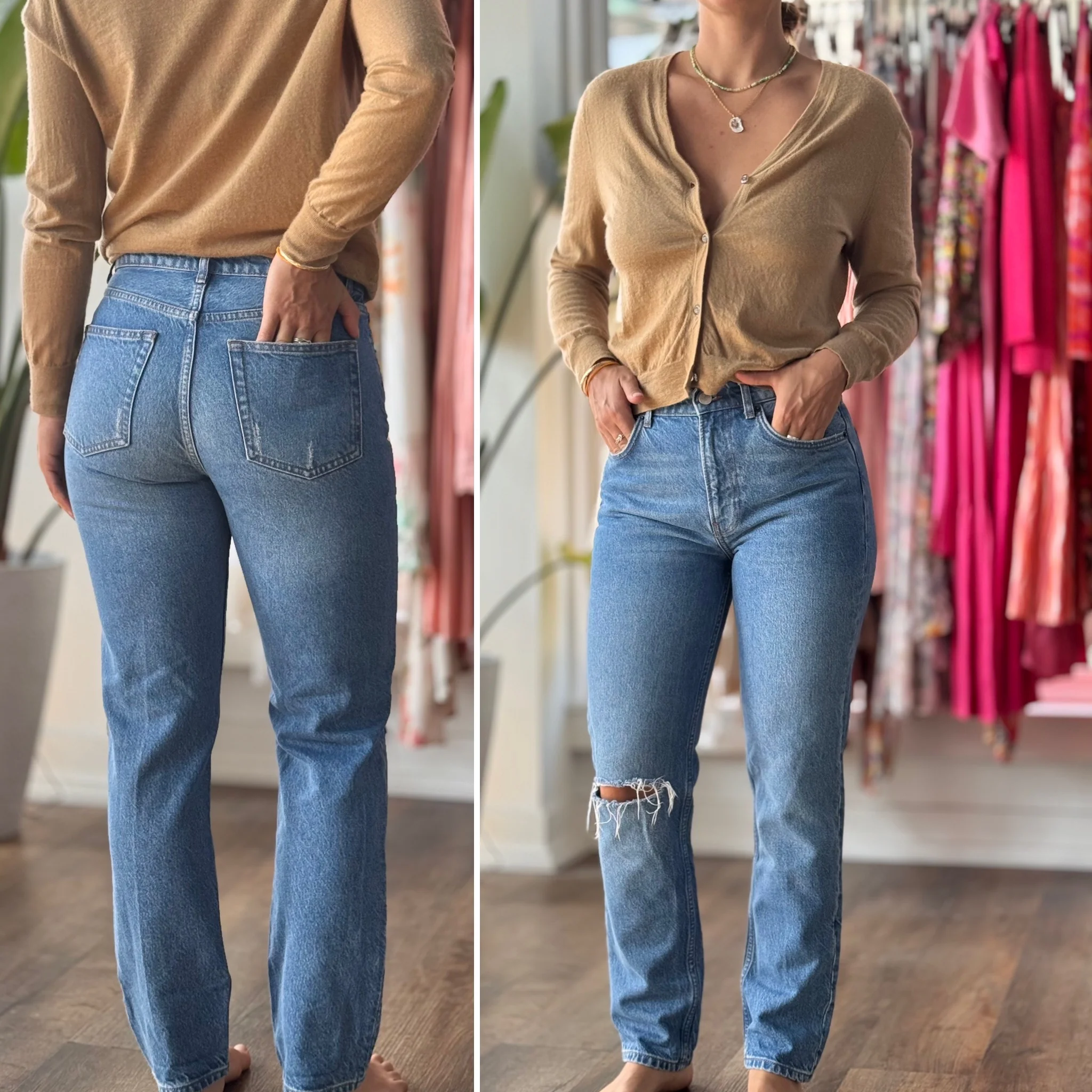 Reformation Sonoma Destroyed Jeans, 28 - Image 3