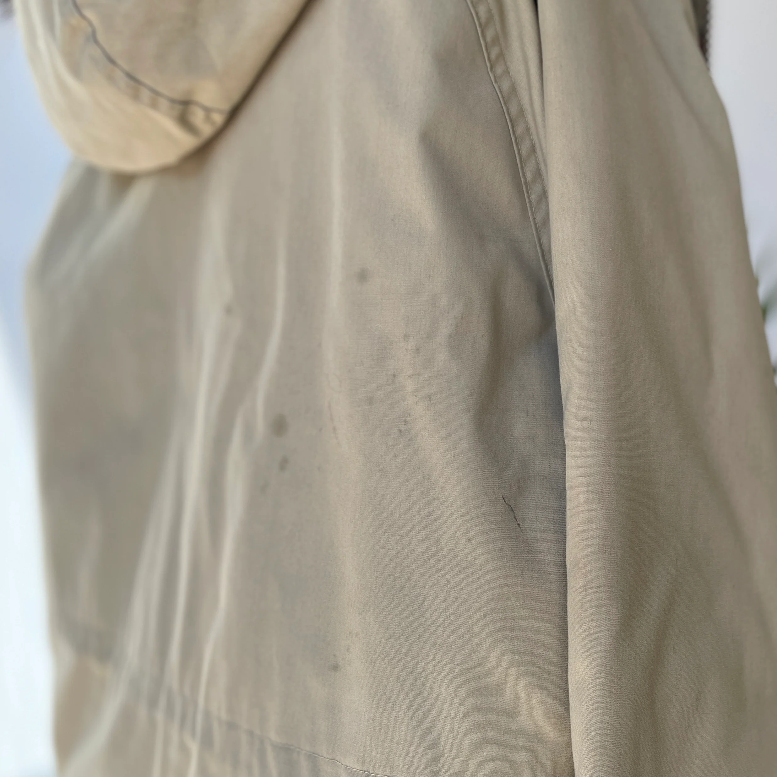 Woolrich VTG Blanket Lined Insulated Parka Coyote Fur, Mens XLarge - Image 3